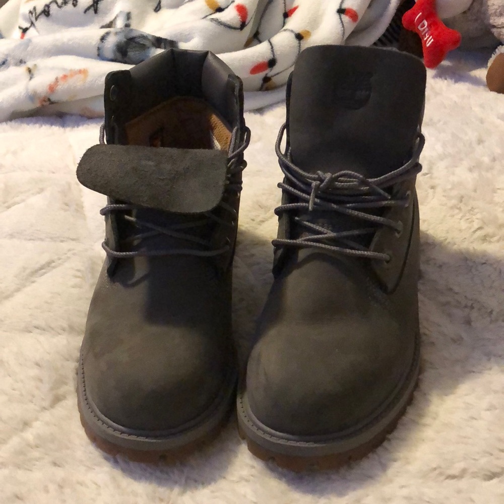 Dark Grey Timberland Boots